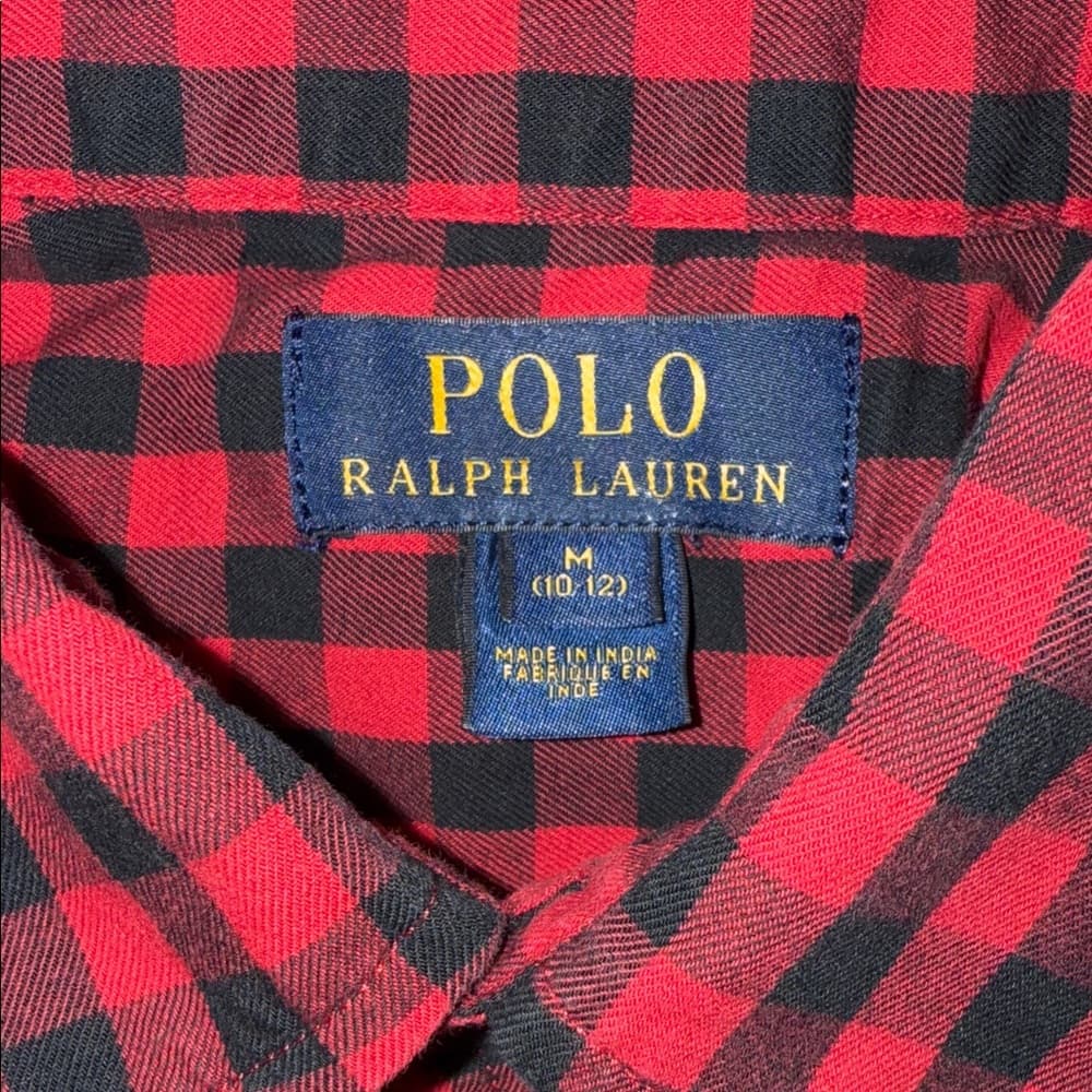 Polo by Ralph Lauren Red and Black Checkered Shirt - Thumbnail 2