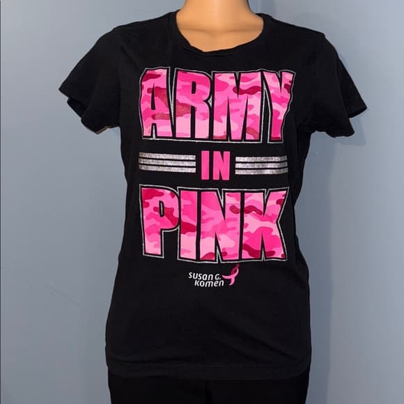 Susan G. Komen "Army in Pink" Breast Cancer Awareness T-Shirt - Thumbnail 4