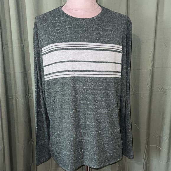 Goodfellow & Co Men's Heathered Gray Long Sleeve Tee - Thumbnail 5
