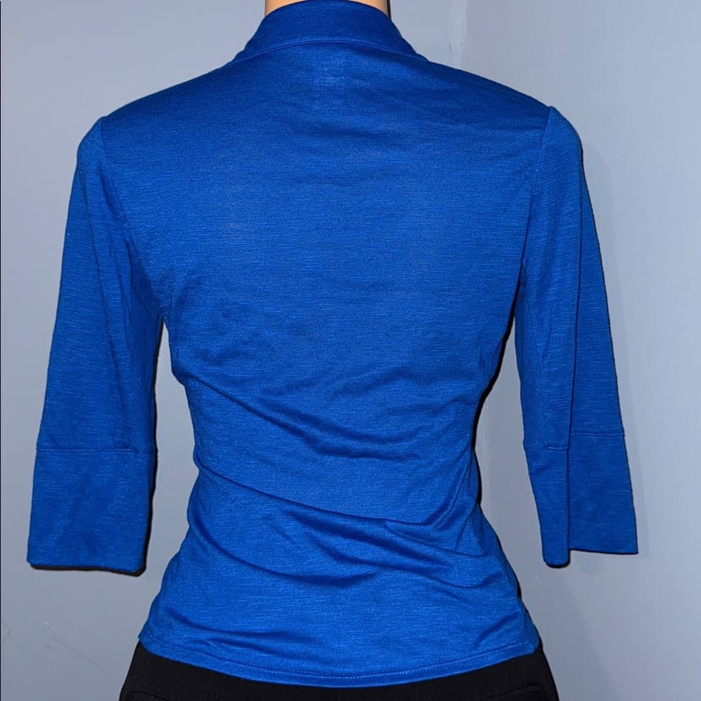 Candie's Royal Blue Button-Up Blouse - Size Small - Thumbnail 2
