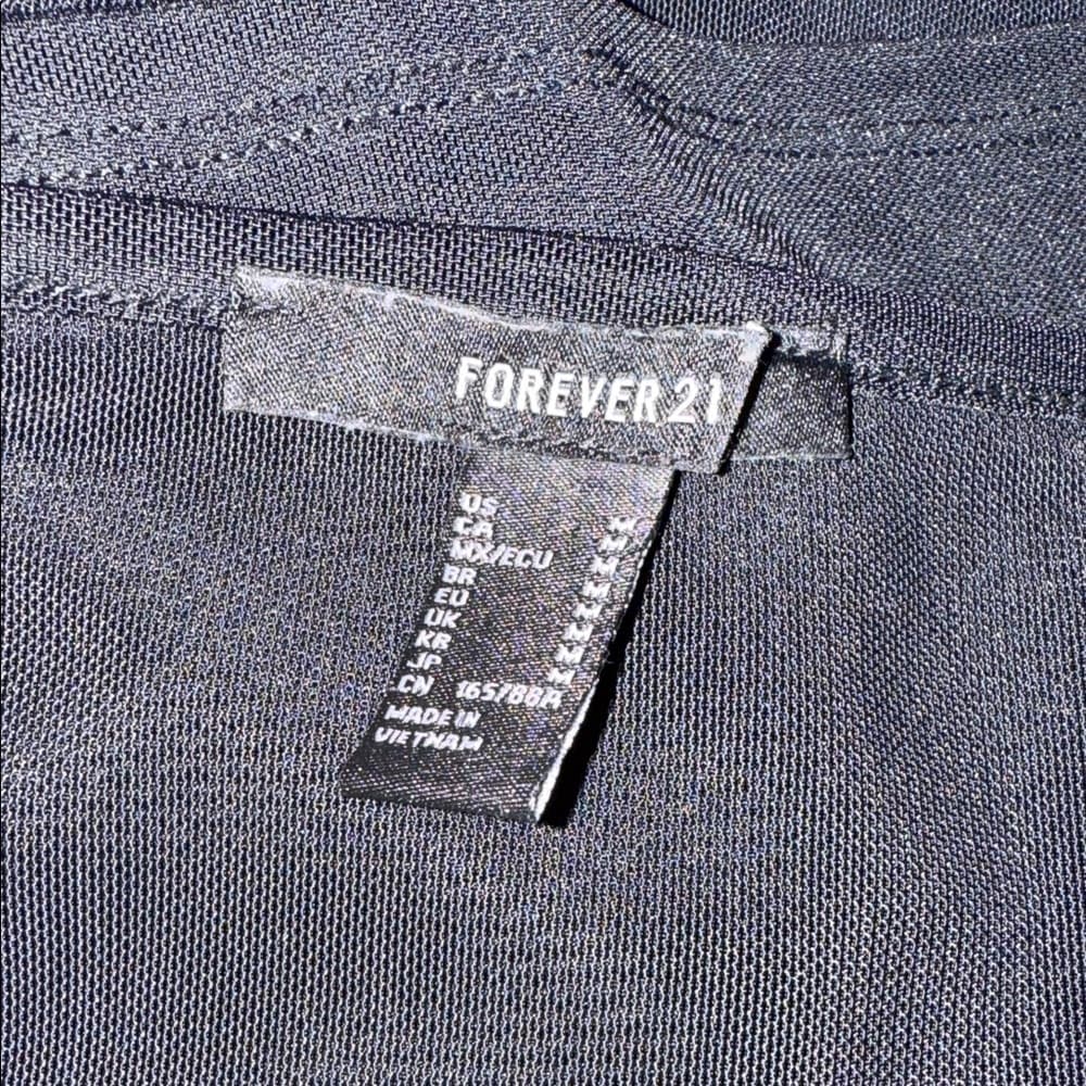 Forever 21 Black Tank Top with Silver 'Honey' Detail - Thumbnail 2