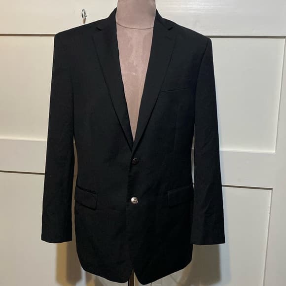 Men’s black suit blazer - Thumbnail 8