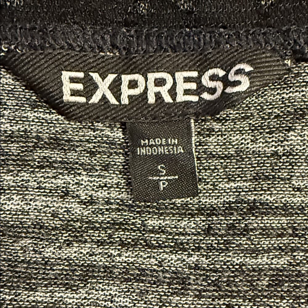 Express Grey Sleeveless Top with Lace Detail - Size Small - Thumbnail 4
