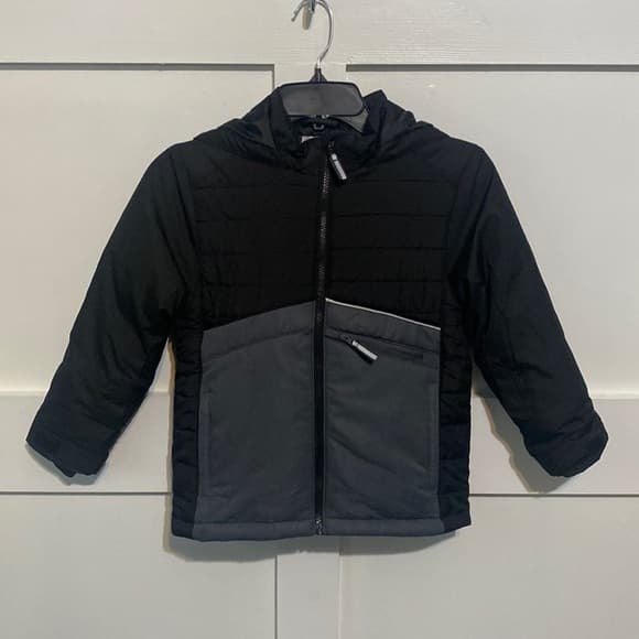 Falls Creek grey/black puffer jacket - Thumbnail 7
