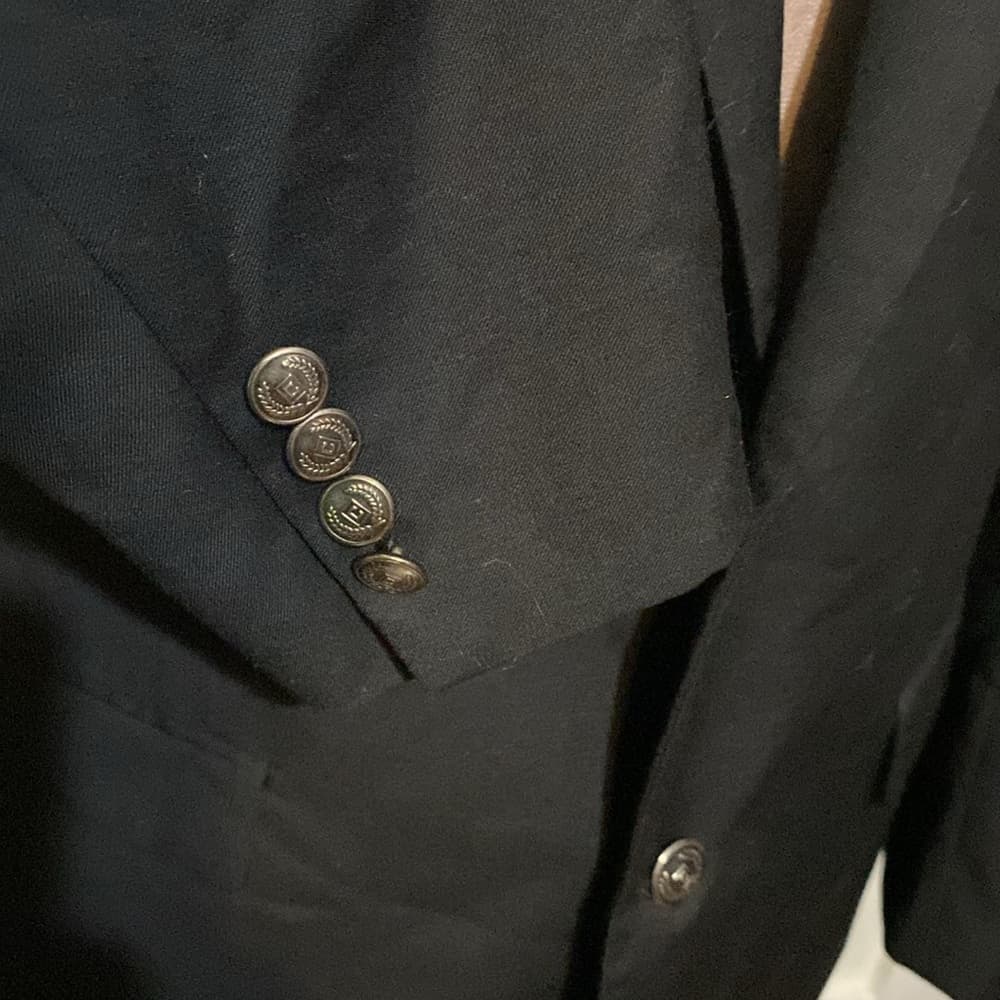 Men’s black suit blazer - Thumbnail 2