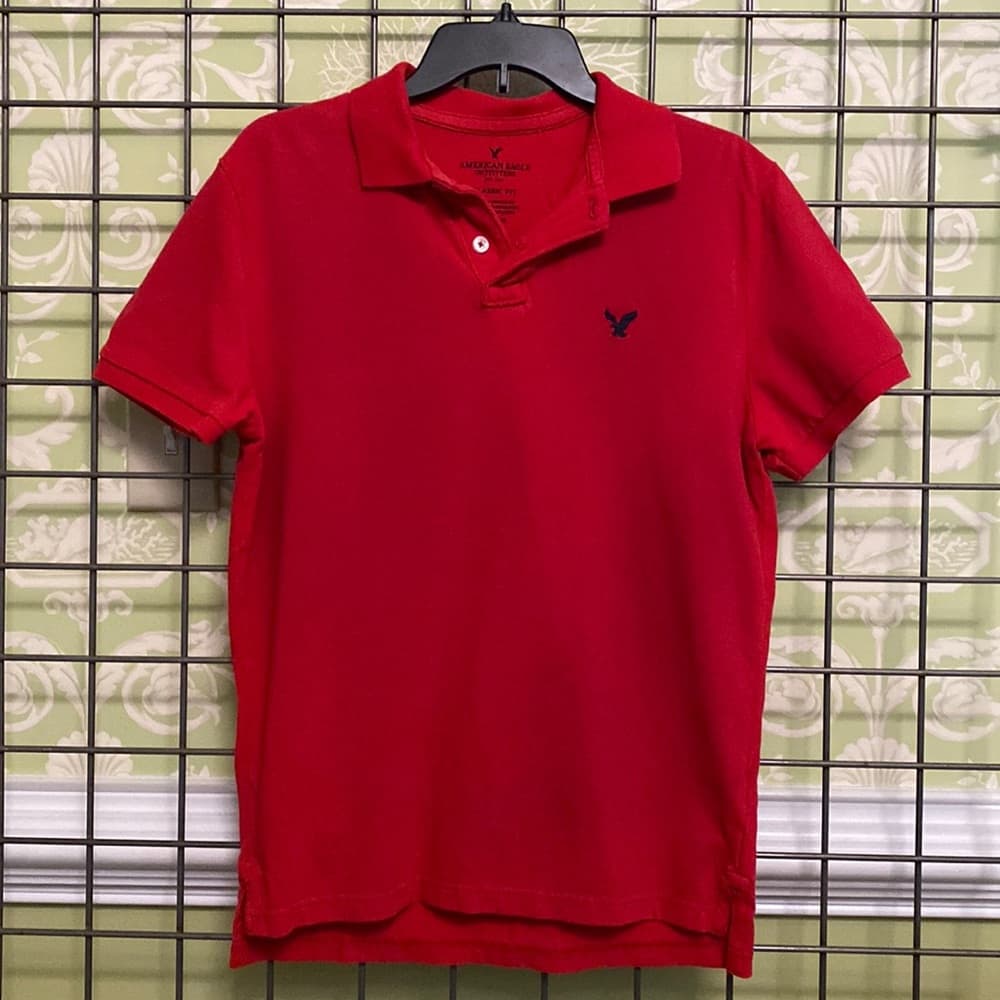 Red classic fit polo shirt* - Thumbnail 2