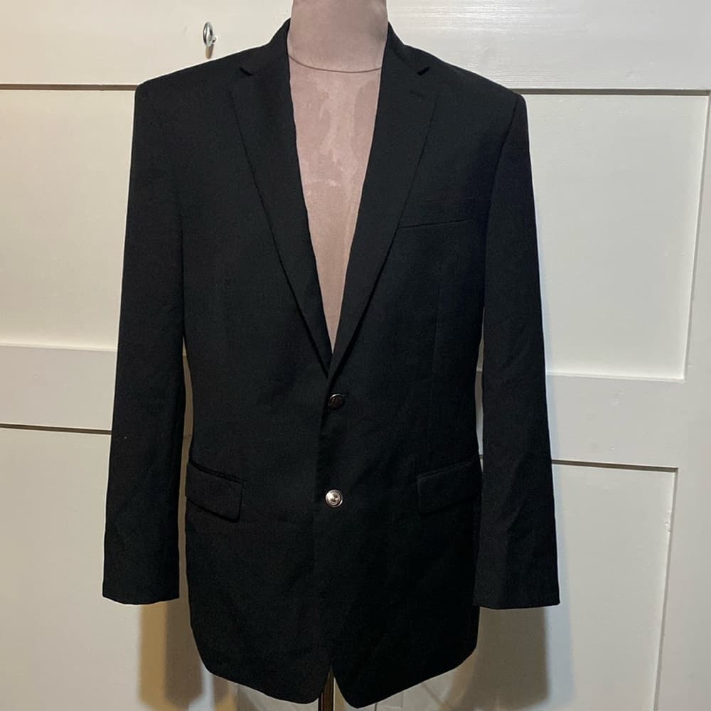 Men’s black suit blazer - Thumbnail 7