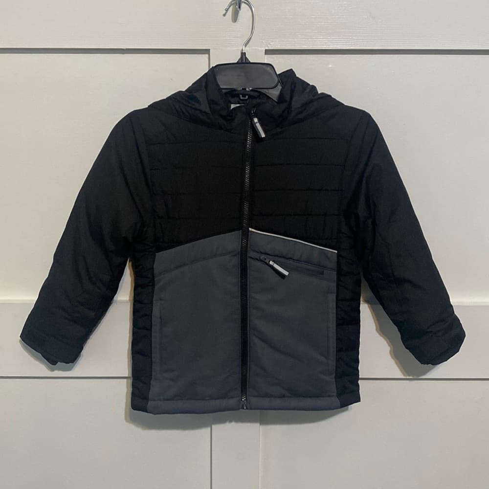 Falls Creek grey/black puffer jacket - Thumbnail 6