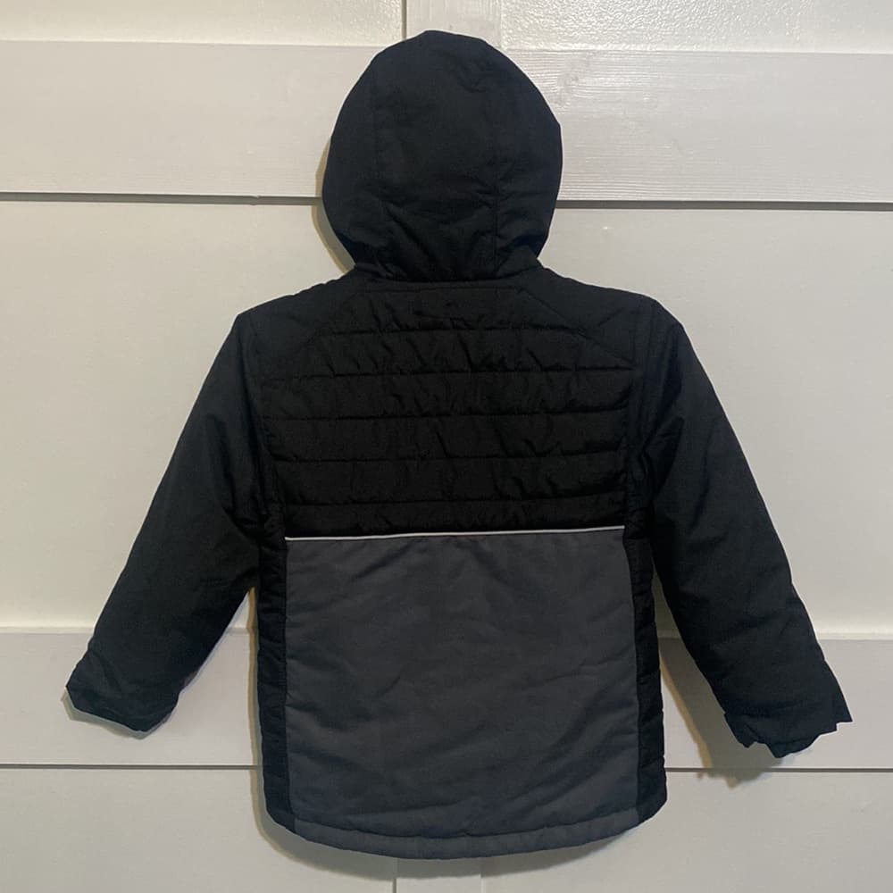 Falls Creek grey/black puffer jacket - Thumbnail 3