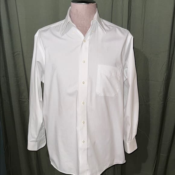 George Men's White Dress Shirt - Thumbnail 3