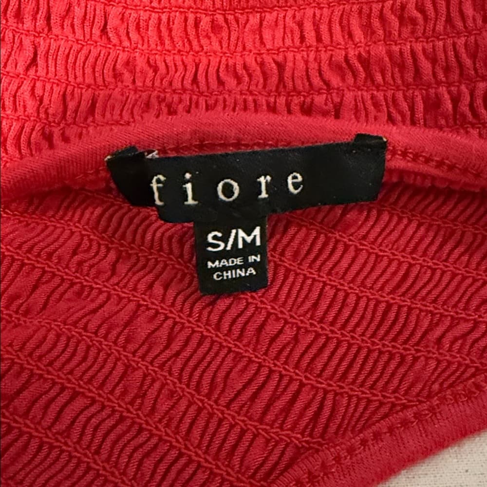 Fiore Red Halter Top - Size Medium - Thumbnail 4