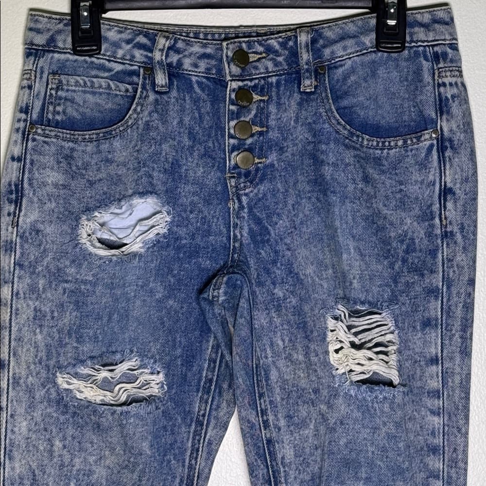 Refuge Acid Wash Jeans - Thumbnail 2