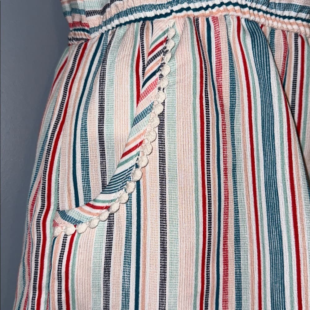 Belle Du Jour Striped Sleeveless Romper - Size Large - Thumbnail 3