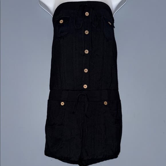 Stylish Rhapsody Black Jumpsuit - Size Small/Petite - Thumbnail 10