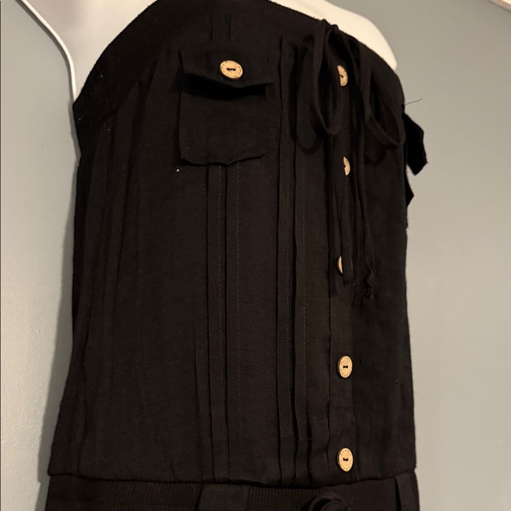 Stylish Rhapsody Black Jumpsuit - Size Small/Petite - Thumbnail 2