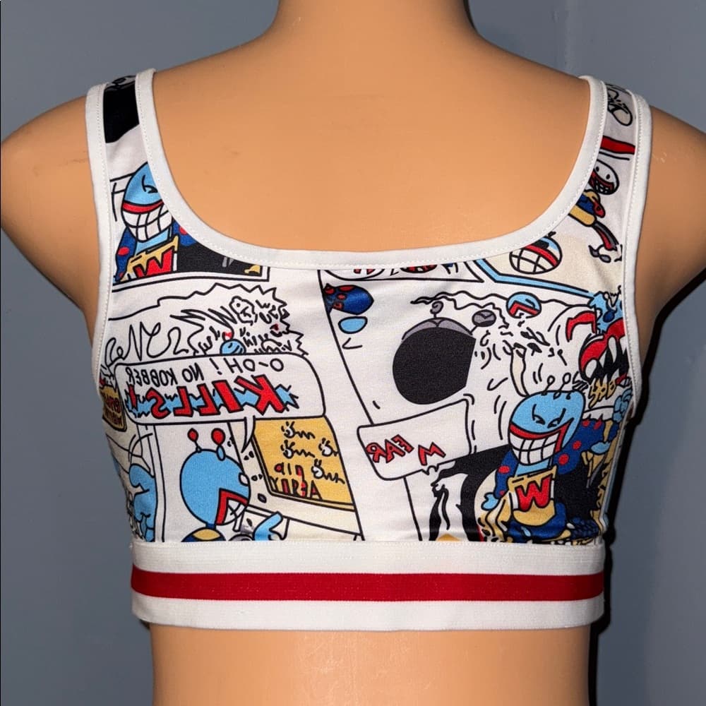 SHEIN Graphic Crop Top - Size 4 - Thumbnail 2