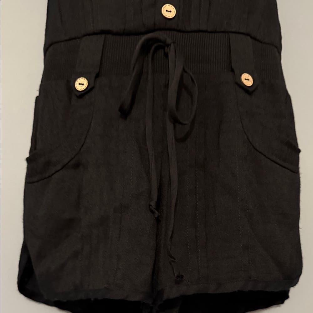 Stylish Rhapsody Black Jumpsuit - Size Small/Petite - Thumbnail 4