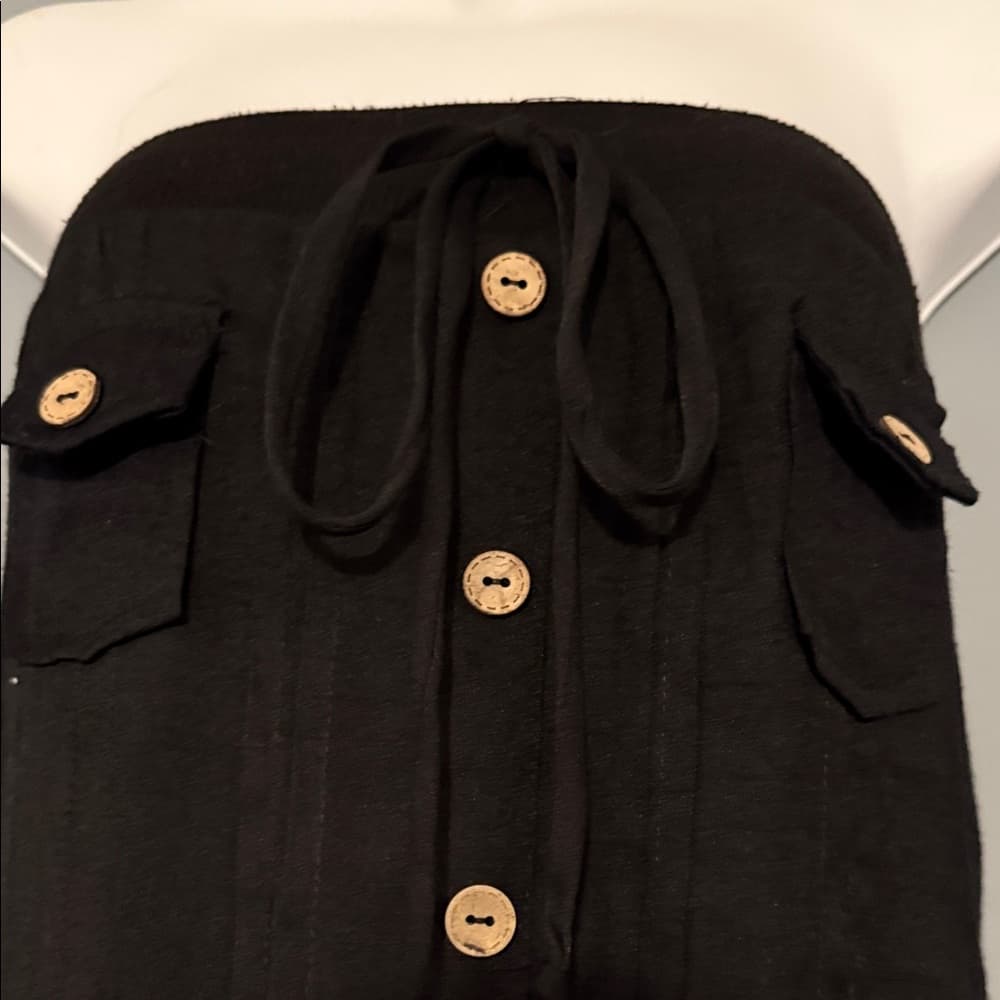 Stylish Rhapsody Black Jumpsuit - Size Small/Petite - Thumbnail 3