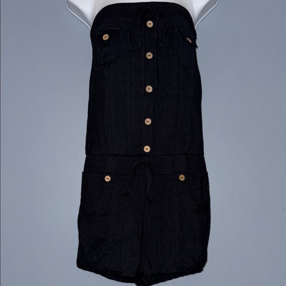 Stylish Rhapsody Black Jumpsuit - Size Small/Petite - Thumbnail 9