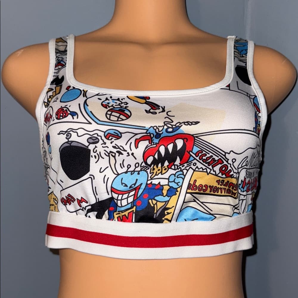 SHEIN Graphic Crop Top - Size 4 - Thumbnail 4