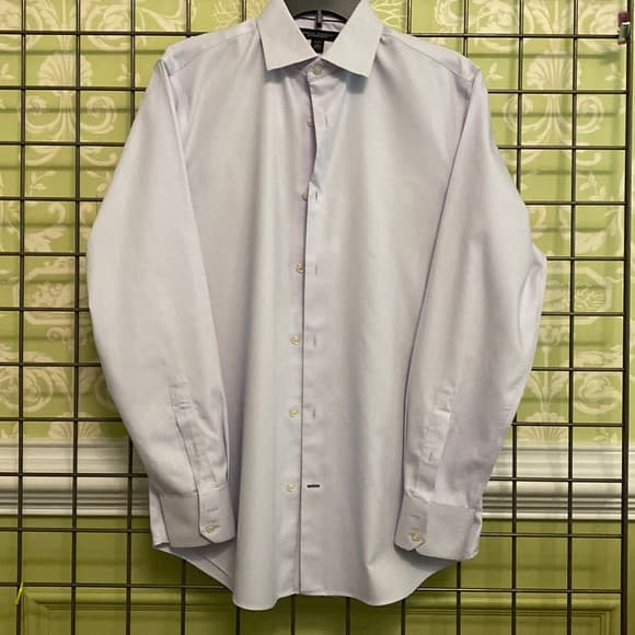 Lavender purple Banana Republic long sleeve button down shirt - Thumbnail 3