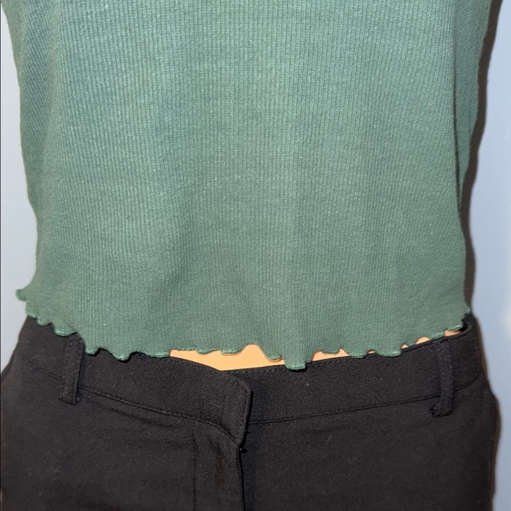Wild Fable Forest Green Button Down Shirt - Thumbnail 2