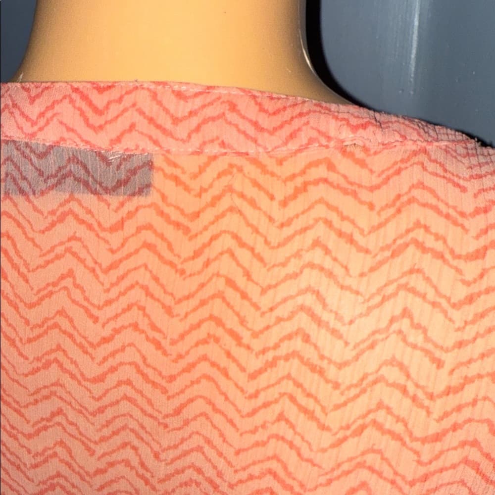 Chic A New Approach Petite Small Blouse - Coral Perfection - Thumbnail 4