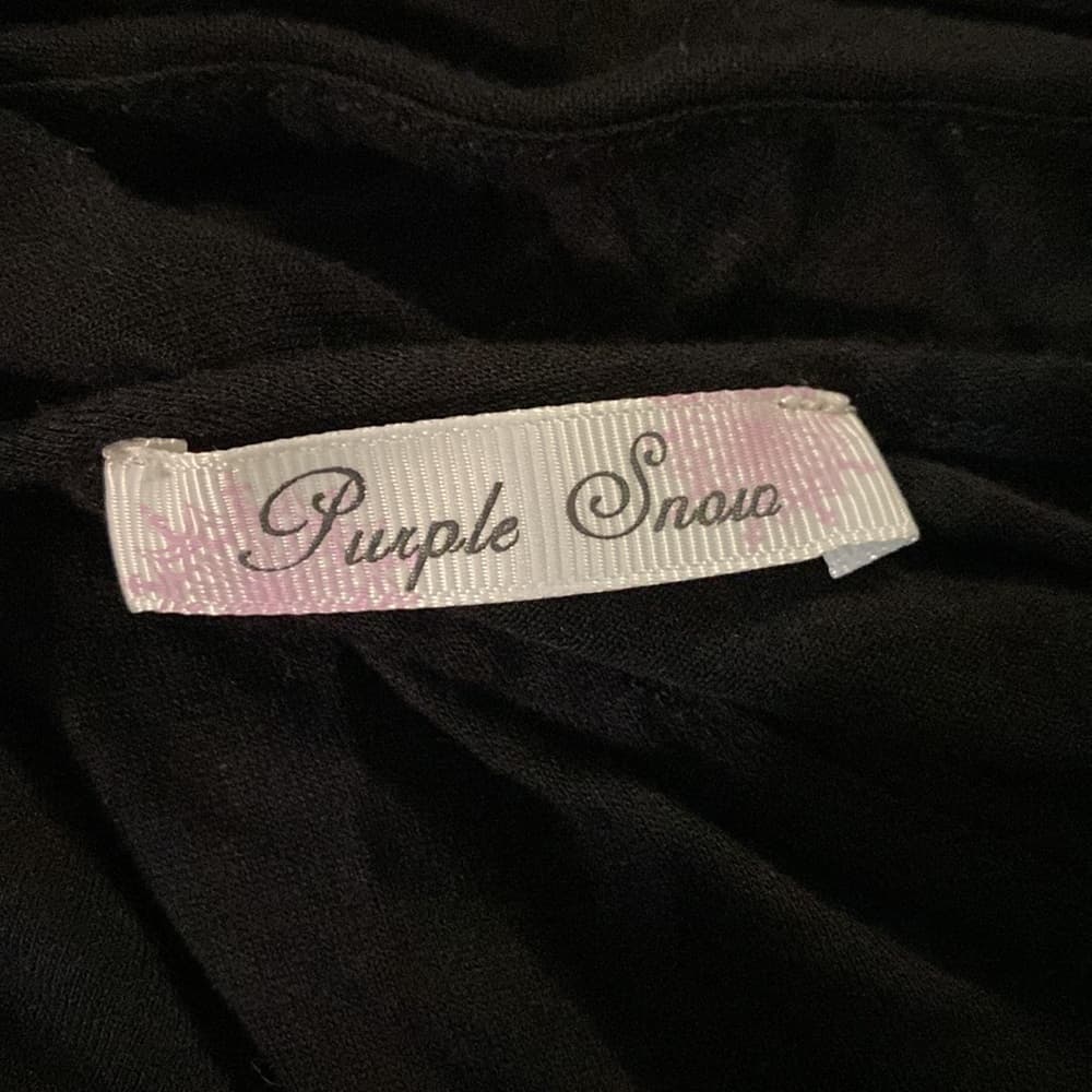 Black red lips cross back shirt - Thumbnail 2
