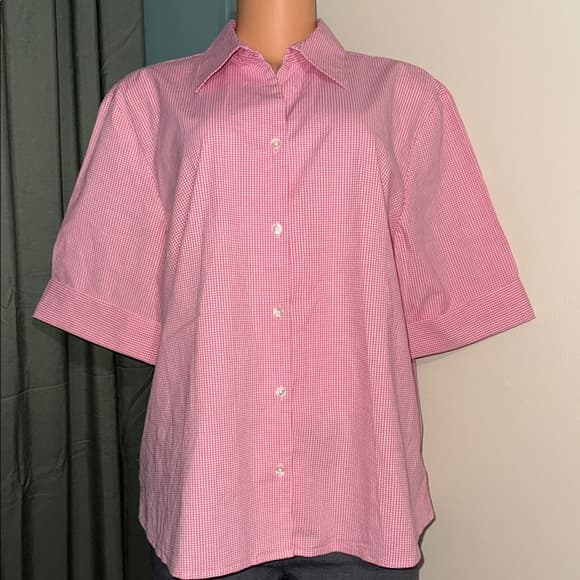 Eddie Bauer Pink Button Down Shirt - Thumbnail 5