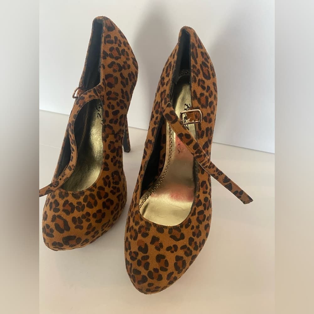 Herstyle Cheetah Print Heels - Thumbnail 2