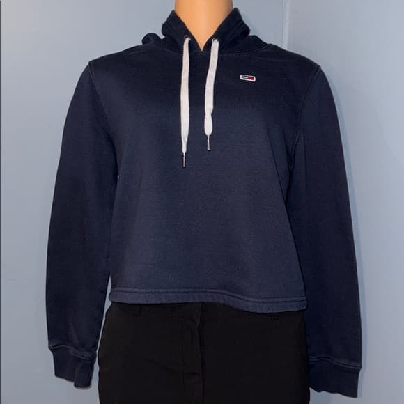 Tommy Jeans Cropped Hoodie - Size Small - Thumbnail 7