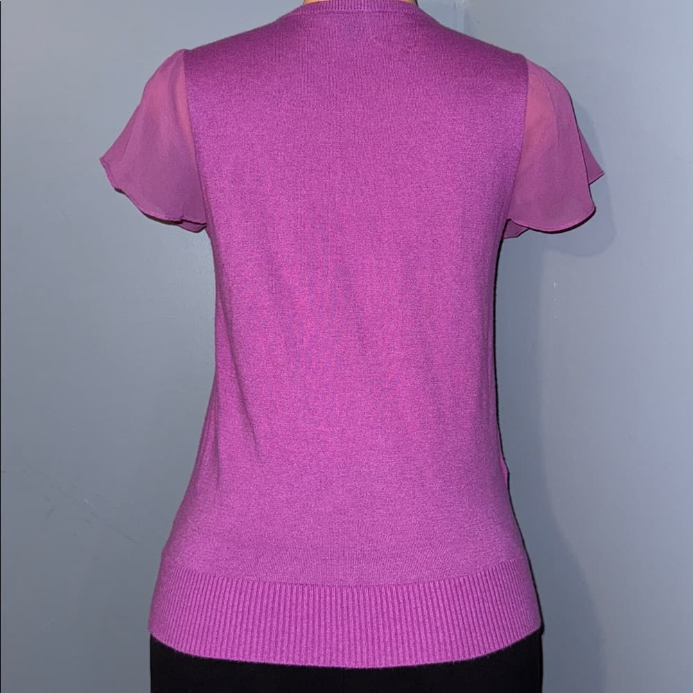 Purple dress too with sheer short sleeves - Thumbnail 2
