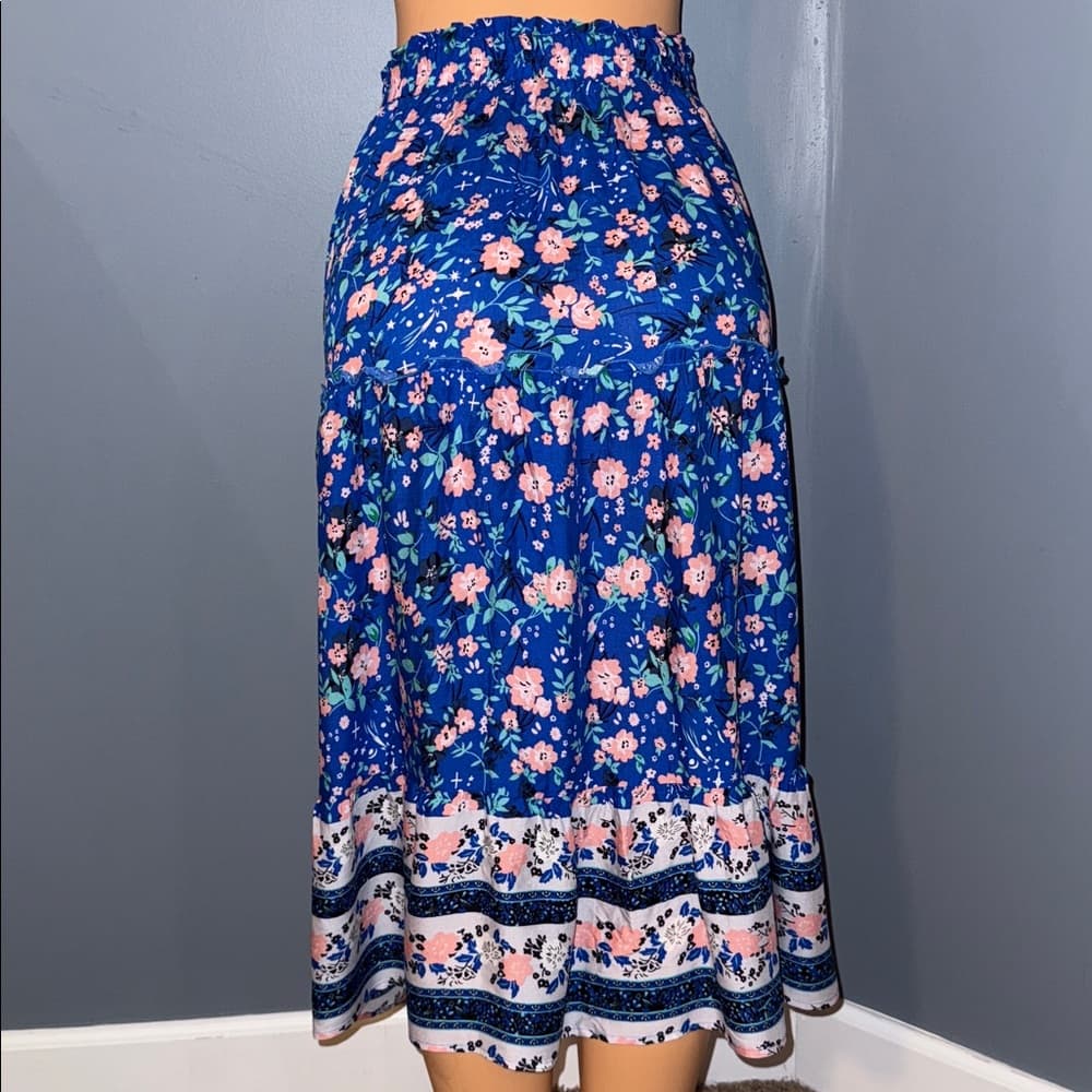 Merokeety Floral Boho Skirt - Size Medium - Thumbnail 4