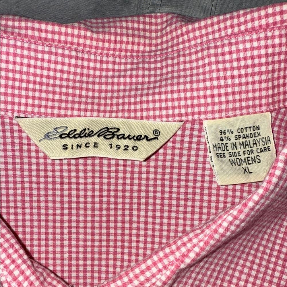 Eddie Bauer Pink Button Down Shirt - Thumbnail 3