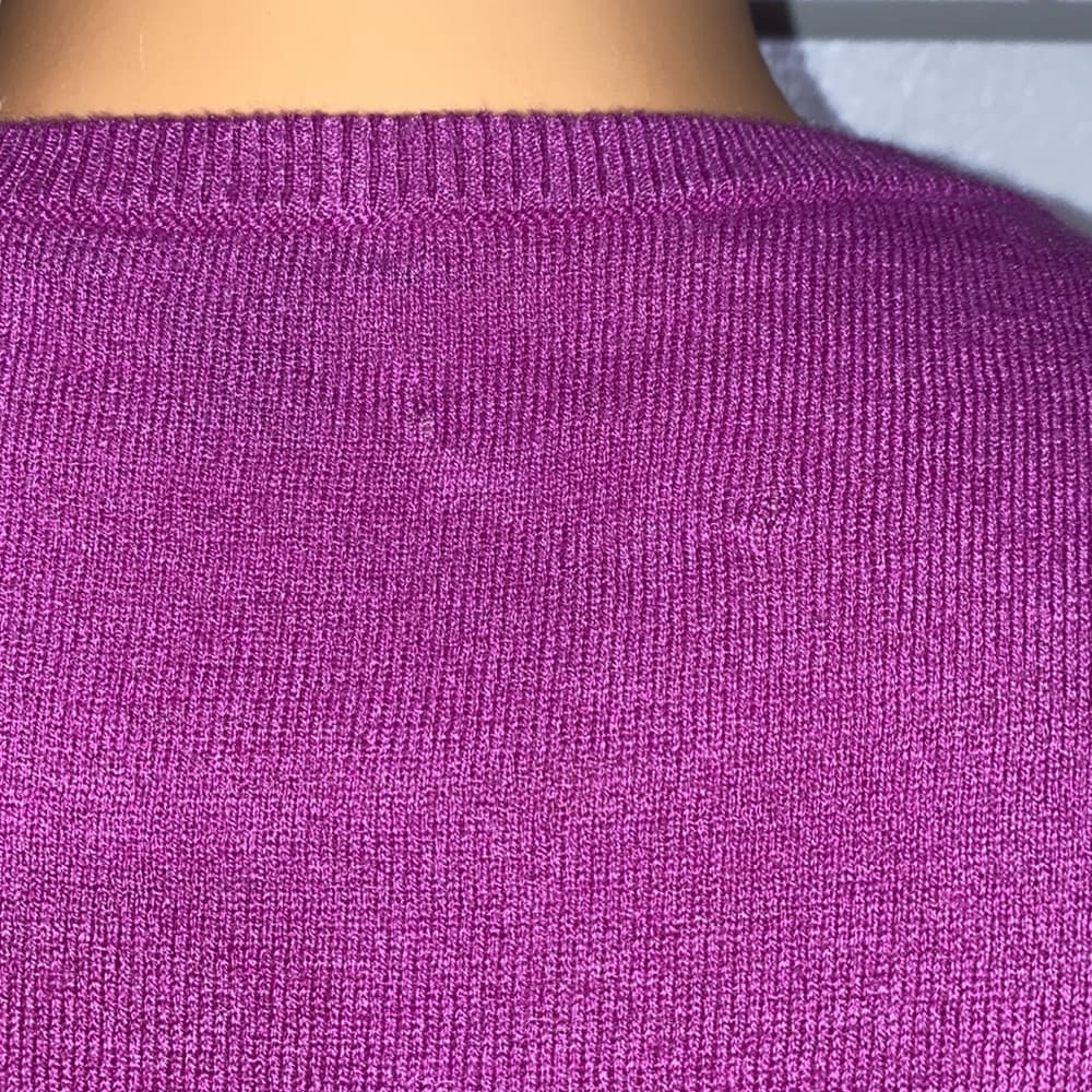 Purple dress too with sheer short sleeves - Thumbnail 5