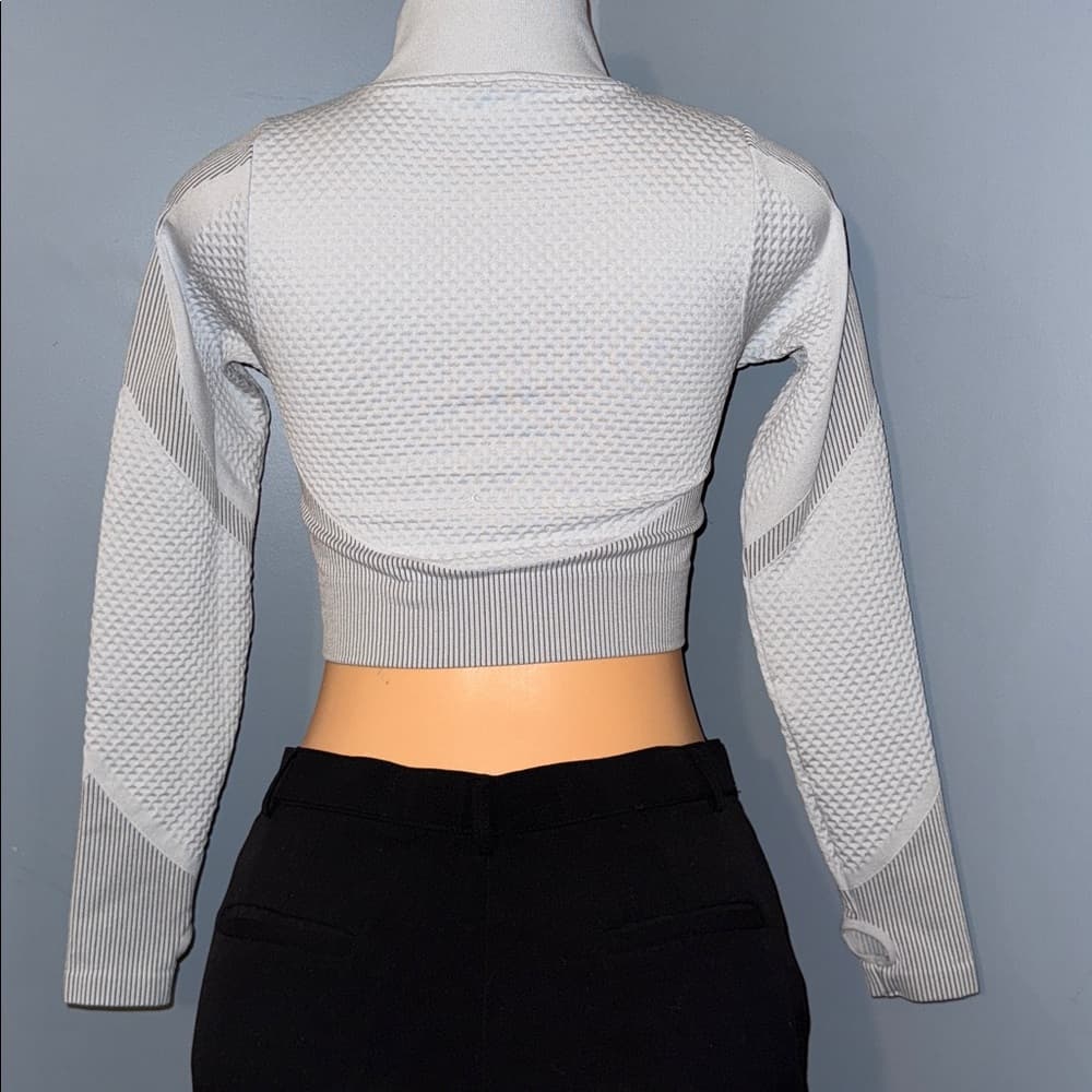 New Mix Smoke Gods Cropped Zip-Up Jacket, Size: Small - Thumbnail 4