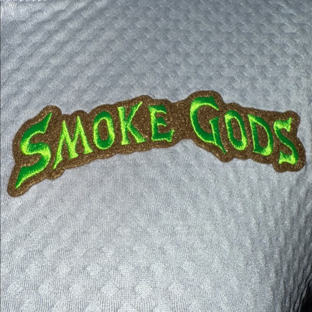 New Mix Smoke Gods Cropped Zip-Up Jacket, Size: Small - Thumbnail 3