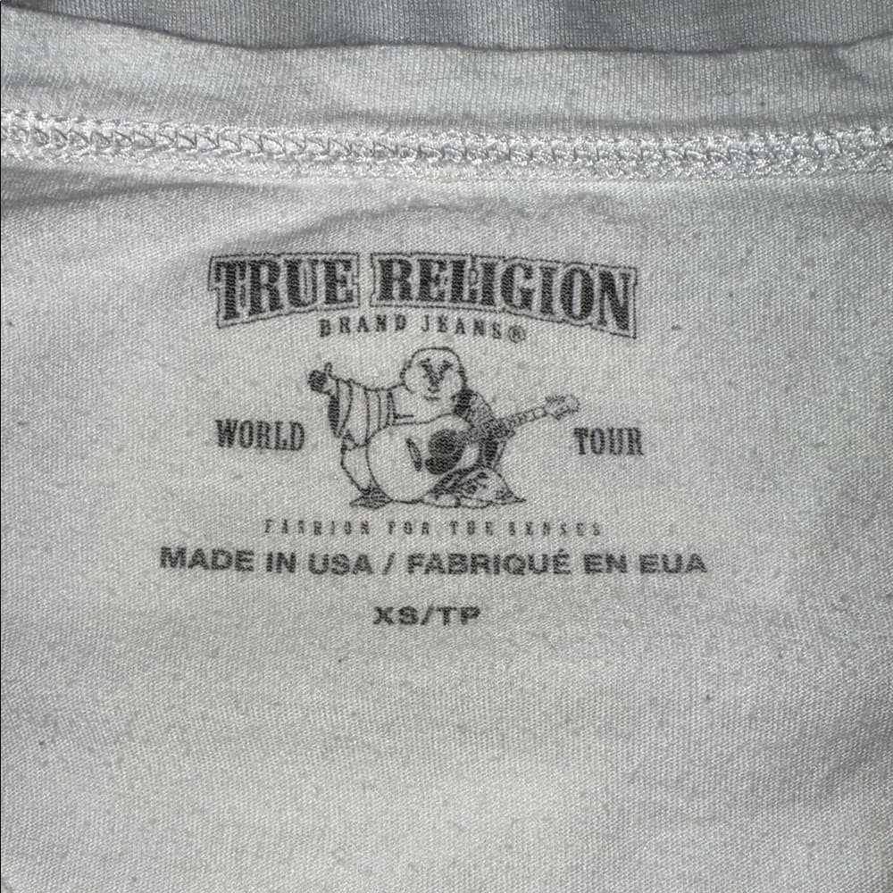 True Religion White Skull Graphic Tee - Thumbnail 2