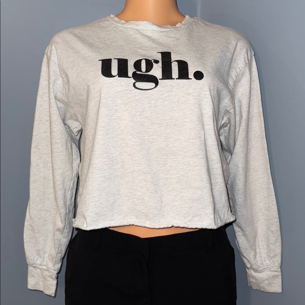 Casual Ugh. Graphic Long Sleeve Shirt - Size Small - Thumbnail 7