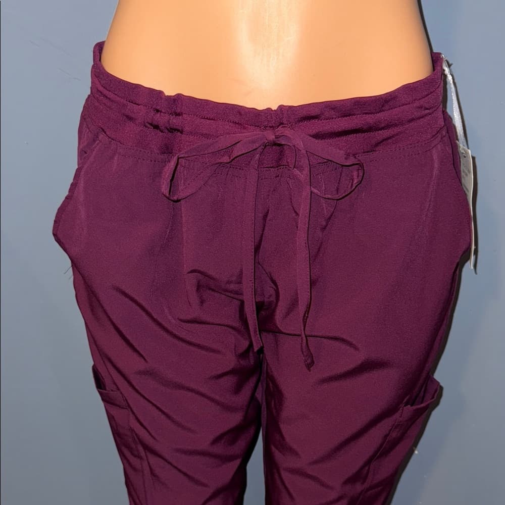 GT Performance Scrub Pants - Wine Colored, Size XL - Thumbnail 2