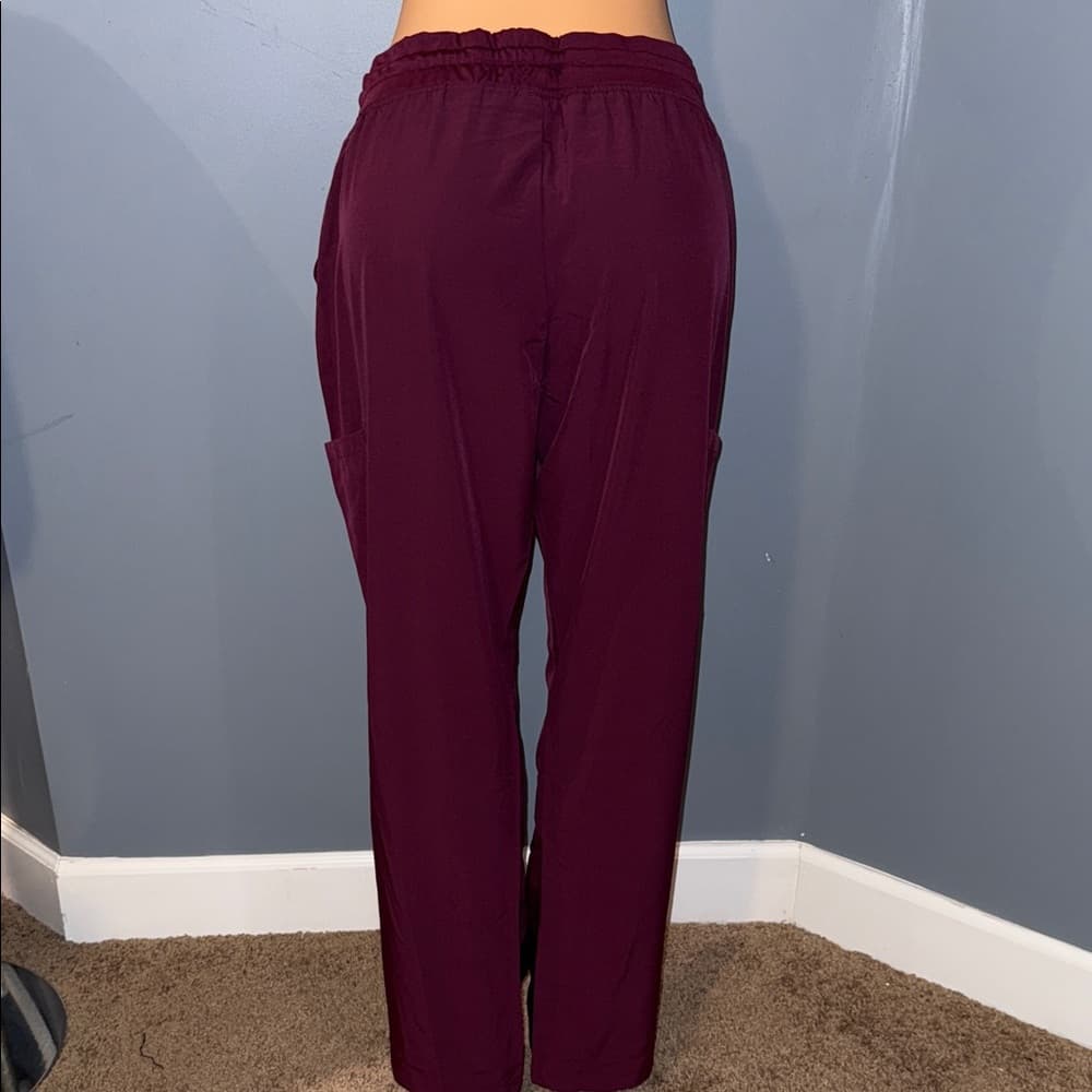 GT Performance Scrub Pants - Wine Colored, Size XL - Thumbnail 5