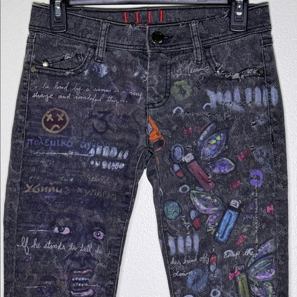 ELLE graffiti jeans - Thumbnail 2