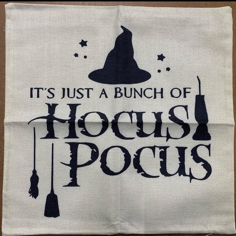 Witch Museum Pillow Covers 18” x 18” - Black and White - Thumbnail 4