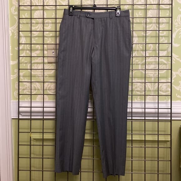 30 x 36 Gray striped dress slacks - Thumbnail 5