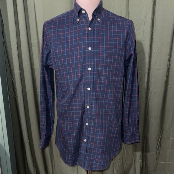 Bobby Jones Blue and Red Checkered Shirt - Thumbnail 4