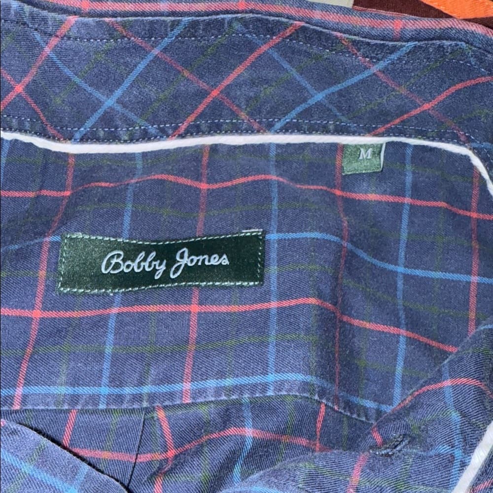 Bobby Jones Blue and Red Checkered Shirt - Thumbnail 2