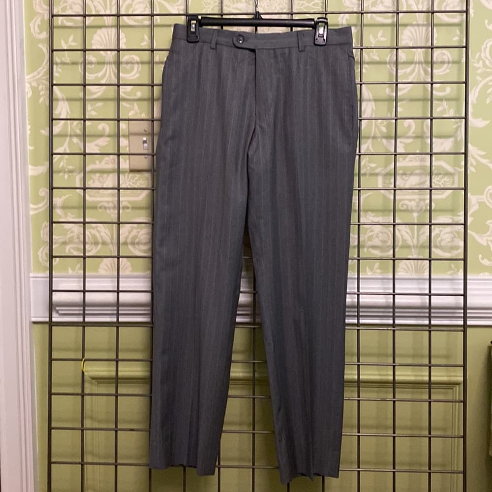 30 x 36 Gray striped dress slacks - Thumbnail 4