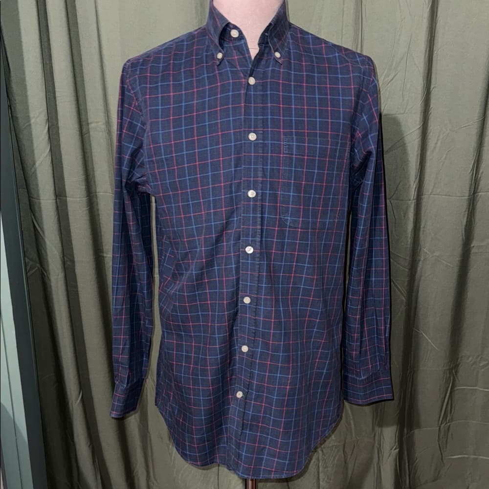 Bobby Jones Blue and Red Checkered Shirt - Thumbnail 3