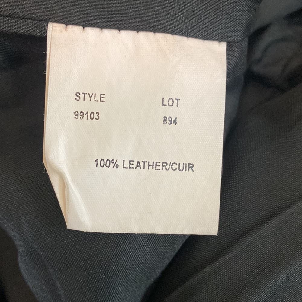 Black leather pants with double polyester lining - Thumbnail 5