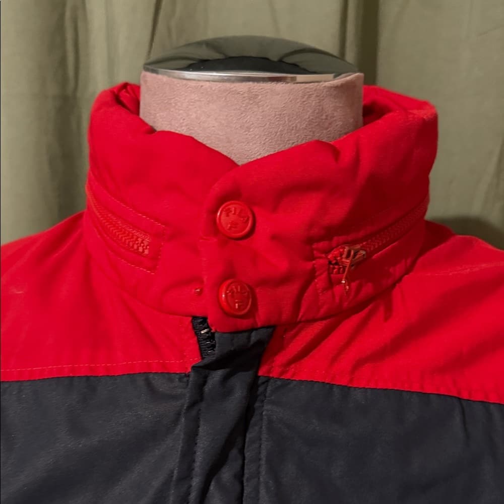 Fila Red and Navy Windbreaker Jacket - Thumbnail 4